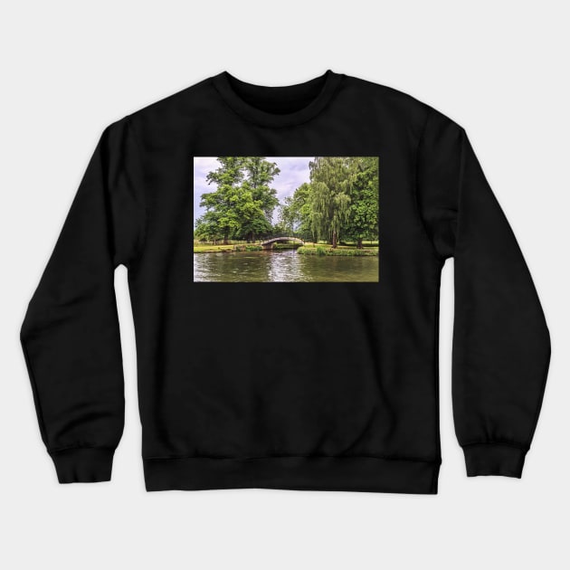 A Footbridge Near Oxford Crewneck Sweatshirt by IanWL